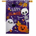 Patio Trasero 28 x 40 in. Happy Halloween House Flag with Fall Double-Sided Vertical Flags  Banner Garden PA3875724